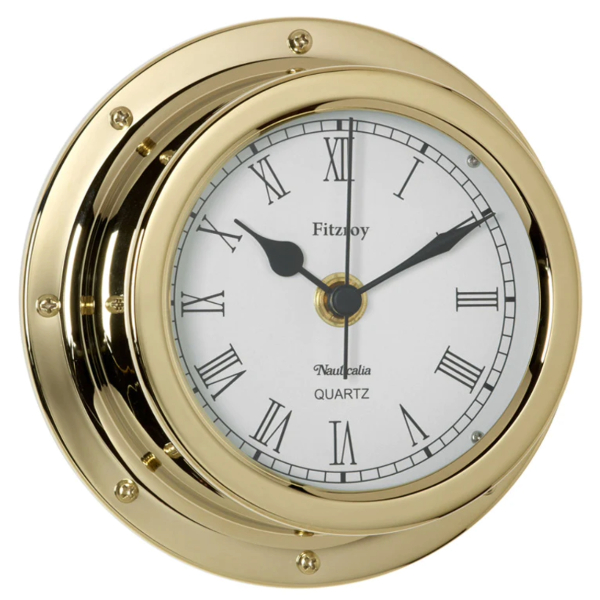 Nauticalia Fitzroy Clock - QuickFix - Brass - 6 Inch