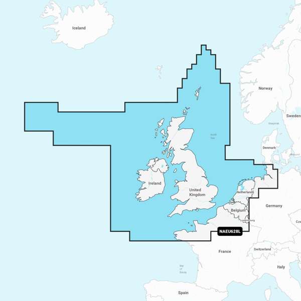 Navionics Plus Large - U.K. Ireland & Holland - EU628L - SD Card