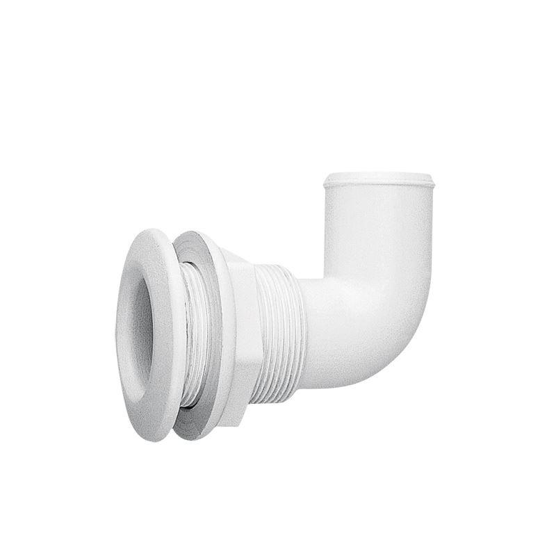 Nuova Rade Thru-hull Elbow 90º. For Hose Ø25mm. Pa. White