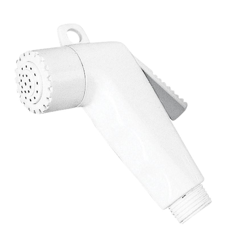 Nuova Rade Shower Head. Abs. Short. 1/2'' Thr. W/o Hose. White