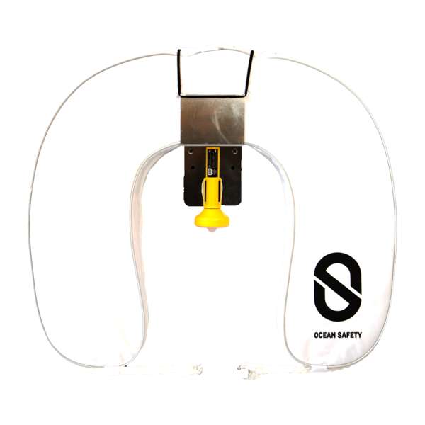 Ocean Safety Horseshoe Buoy White With Aquaspec AQLBA Light (Alkaline)