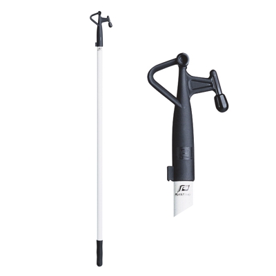 Fibre Glass Light Weight Boat Hook 240cm - White