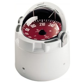 Plastimo Olympic 135 Compass White - Red Card With Binnacle