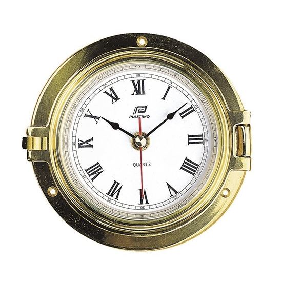 Plastimo Clock 4.5inch Solid Brass