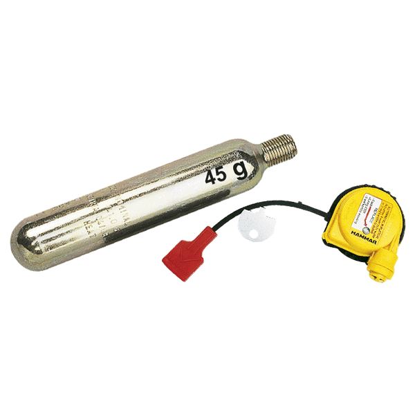 Hydrostatic Hammer for Inflatable Pilot Jacket with Dan Buoy