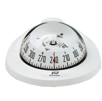 Plastimo Offshore 75 Compass White - White Card - Flush Mount Horizontal