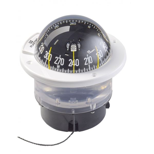 Plastimo Olympic 100 Compass White Flange Conical Card (P64763)