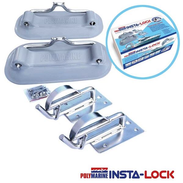 Polymarine Insta-Lok Snap Davit Kit - Grey