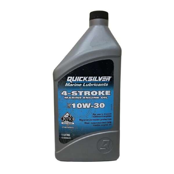 Quicksilver 4-Stroke Mineral Marine Oil 10W 30 - 1 Ltr