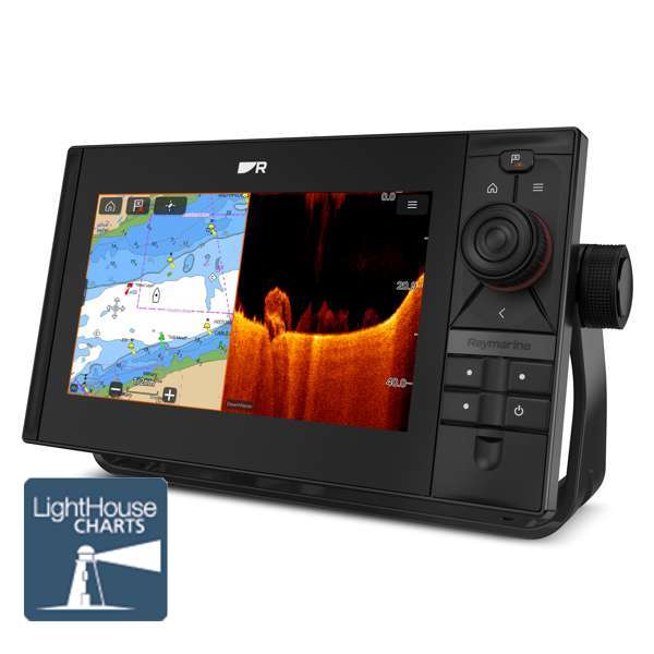 Raymarine Axiom2 Pro 9 RVM HybridTouch 9 Inch Display With 1kW Sonar, DV, SV and RealVision 3D (No Transducer) With Northern Europe Lighthouse Chart