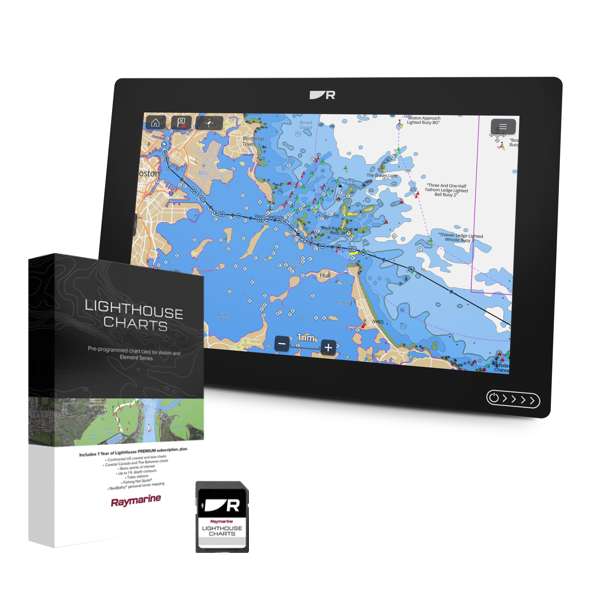 Raymarine Axiom 2 12" Chartplotter & Western European LightHouse Chart