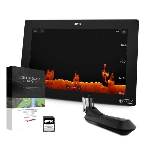 Raymarine Axiom 2 RV 12" Chartplotter with RealVision 3D Sonar With RV-100 Transducer & Western European Charts