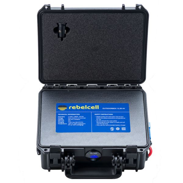 Rebelcell Outdoorbox 12.35 AV Portable Power Box - 12V / 35A - 432Wh - Image 2