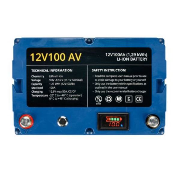 Rebelcell 12V100 AV Lithium-Ion Leisure Battery - 12V / 100A - 1.29kWh - Image 2
