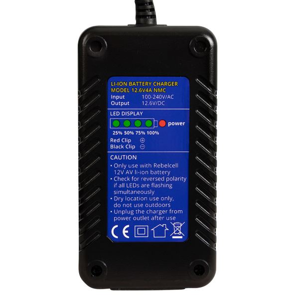 Rebelcell 12.6V4A Lithium-Ion Battery Charger - 12V / 4A - Image 2