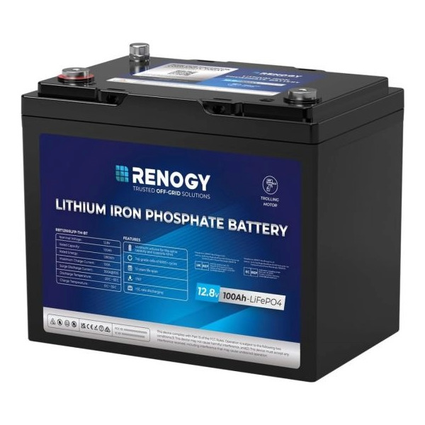 Renogy CORE Lithium Trolling Motor Battery With Bluetooth - 12V / 100Ah Renogy CORE Lithium Trolling Motor Battery With Bluetooth - 12V / 100Ah