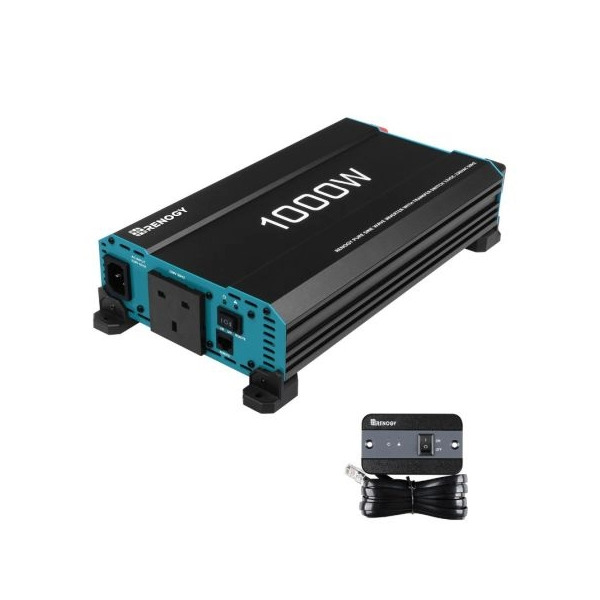 Renogy CORE Pure Sine Wave Inverter c/w Transfer Switch - 12V / 1000W Renogy CORE Pure Sine Wave Inverter c/w Transfer Switch - 12V / 1000W