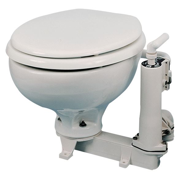 RM Toilet RM69 Manual Toilet Porcelain Bowl & White ABS Seat (101.W)
