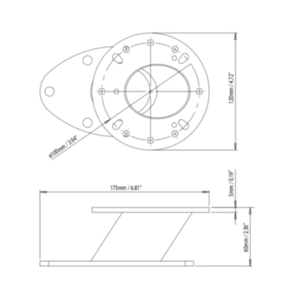 Scanstrut DPT-C-PLATE-01 Camera Plate for DPT-R Modular Dual Power Tower - Image 2 Scanstrut DPT-C-PLATE-01 Camera Plate for DPT-R Modular Dual Power Tower - Image 2