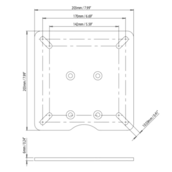 Scanstrut DPT-R-PLATE-02 Radome Plate for DPT-R Modular Dual Power Tower - Image 2 Scanstrut DPT-R-PLATE-02 Radome Plate for DPT-R Modular Dual Power Tower - Image 2