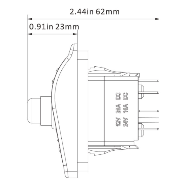 Seaflo SP01502 Bilge Pump Switch Panel - 3-Way - 12V / 24V - Image 3 Seaflo SP01502 Bilge Pump Switch Panel - 3-Way - 12V / 24V - Image 3