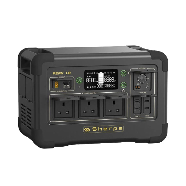 Sherpa PEAK 1.8 Portable Power Station - 1800W Sherpa PEAK 1.8 Portable Power Station - 1800W