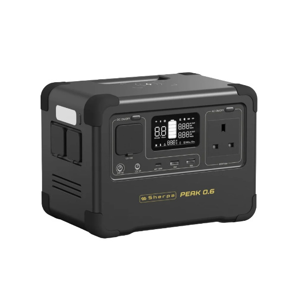Sherpa PEAK 0.6 Portable Power Station - 600W Sherpa PEAK 0.6 Portable Power Station - 600W