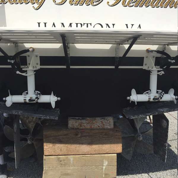 Sideshift Dual Transom Mounted Stern Thruster Kit 24 V DC Dual Prop - White - Image 2