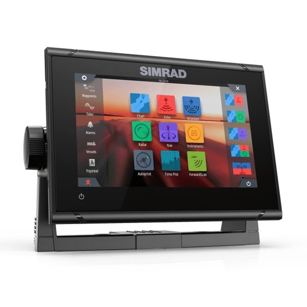 Simrad GO7 XSR 7-inch chartplotter and radar display with global basemap - No Transducer