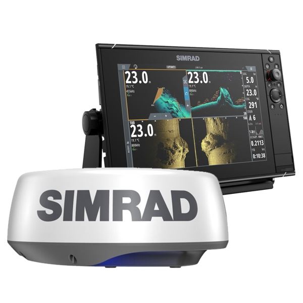 Simrad NSS12 evo3s 12 Inch MFD With World Base Map And Halo 20+ Radar Bundle