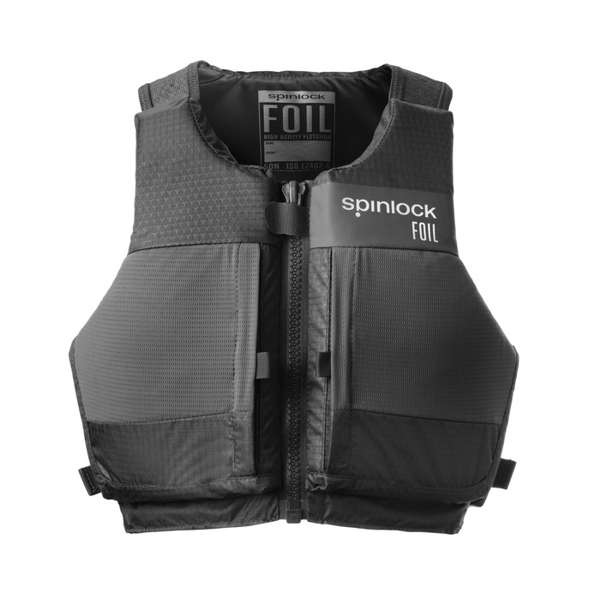 Spinlock Size 1 Foil Pfd Front Zip Black Graphite