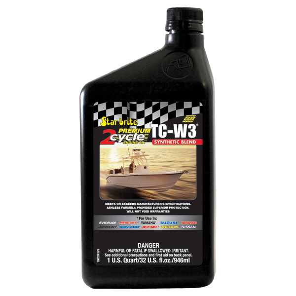 Starbrite TC-W3 Premium Synthetic Blend Engine Oil - 2-Cycle - 473ml