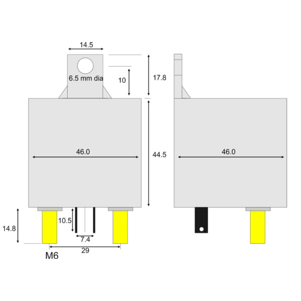 Sterling Power R12120 Power Conventional Ignition Fed Relay - 12V / 120A - Image 2