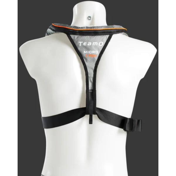 TeamO 170N Micro Lifejacket - Automatic - Grey / Orange - Image 4