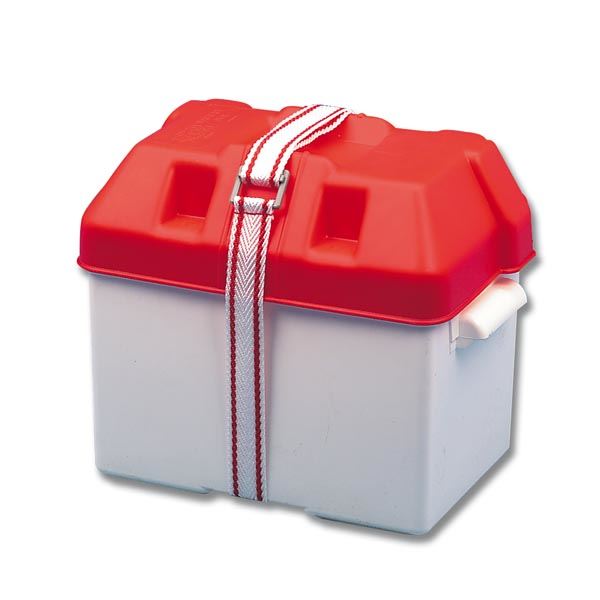 Trem Battery Box Small Red 290x200x210(H)mm Trem Battery Box Small Red 290x200x210(H)mm