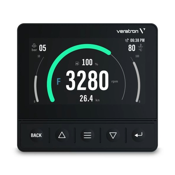 Veratron OL43 4.3 inch Multifunctional Colour Instrument Display - Black - Image 3