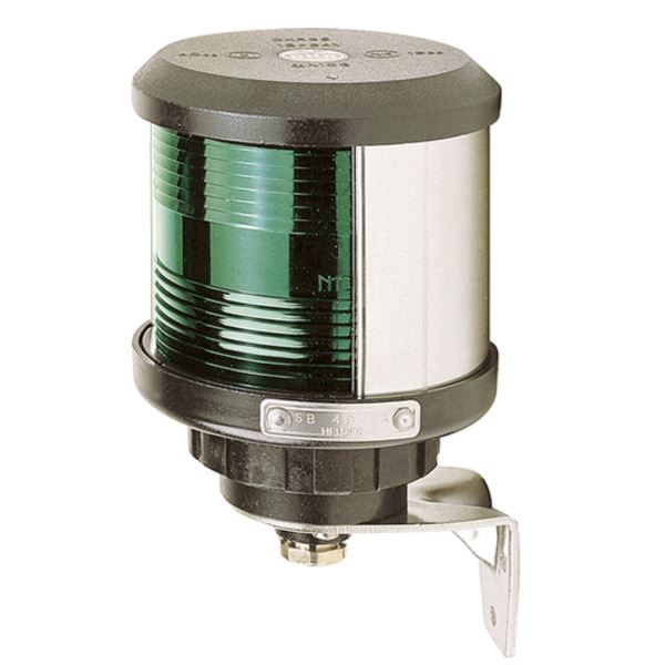 Vetus Type 35 All Round Navigation Light - Green - Black Base Mount