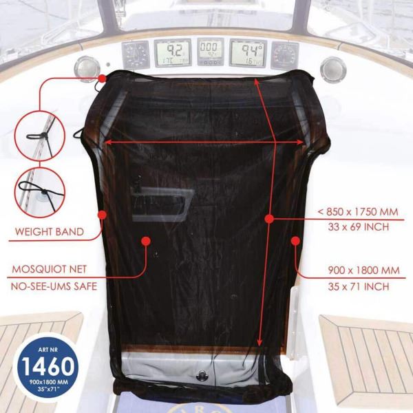 Waterline Design Mosquito Net - Companion Way - 900 x 1800mm - 1460 - Image 2