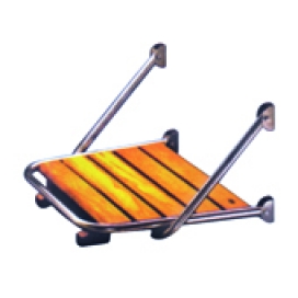 Waveline 450x500mm Bathing Platform S/S & Wood