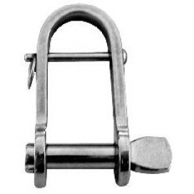 Waveline Key pin shackle w/bar flat AISI304 5mm