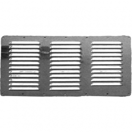 Waveline SS louvered vent 360x185mm AISI 316