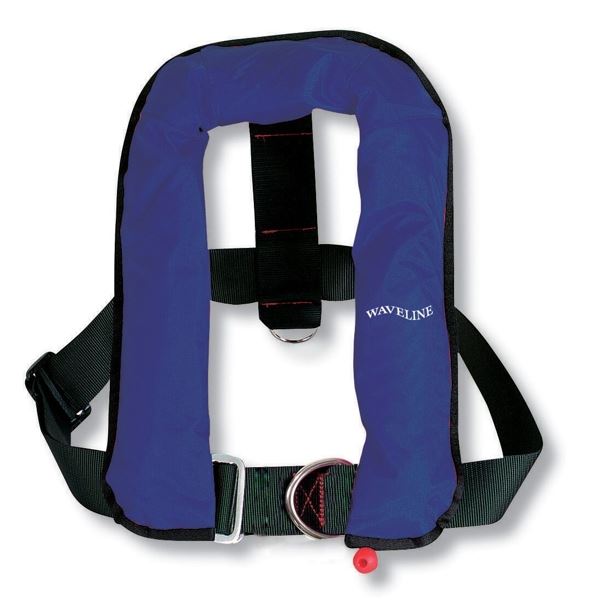 Waveline Automatic Life Jacket Kids with Harness 150N Navy 15-40kg Waveline Automatic Life Jacket Kids with Harness 150N Navy 15-40kg
