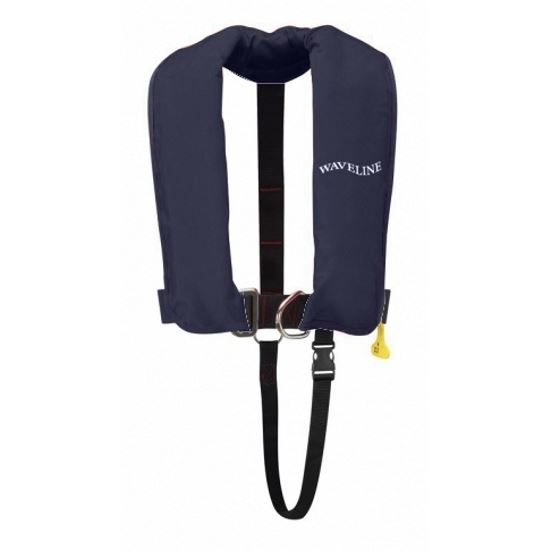 Waveline 165N ISO Navy Manual LifeJacket With Crutch Strap