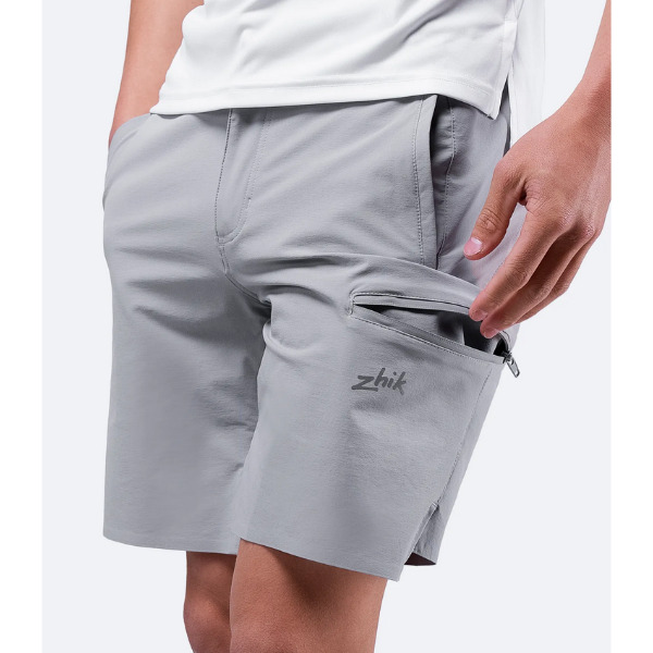 Zhik Performance Stretch Fast Dry Deck Shorts - Mens - Platinum - L - Image 3