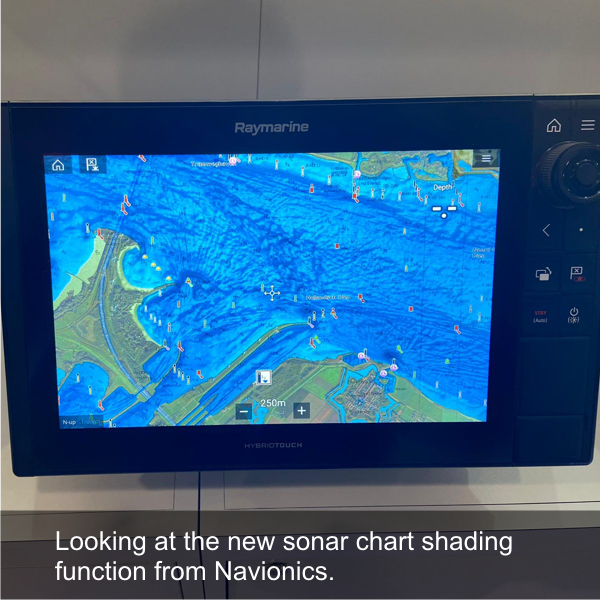 Looking at the new sonar chart shading function from Navionics