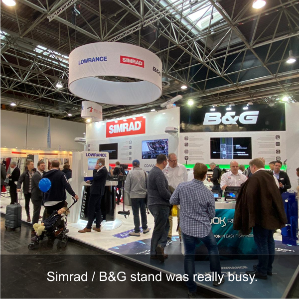 Simrad / B&G stand was really busy